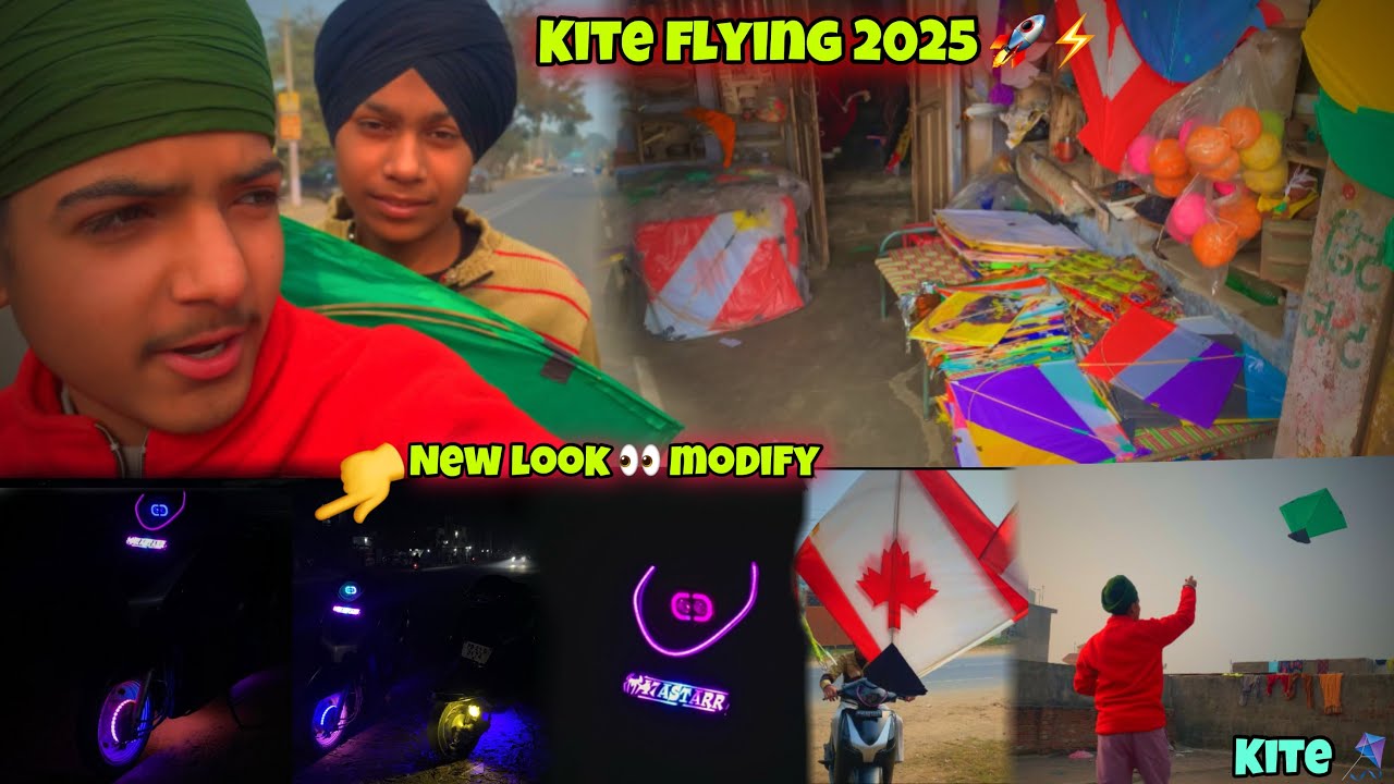 Kite flying 2025 🚀⚡️|| new look 👀 modify || kite 🪁 || #viralvideo #batala #kite #kiteflyinglover 
