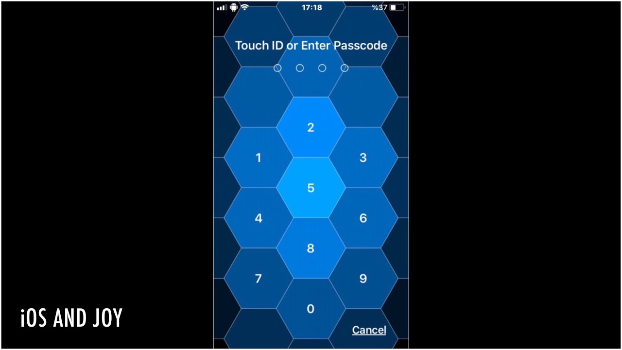 Hive: 🔐Redesigned Passcode Screen Tweak iOS 11.3.1