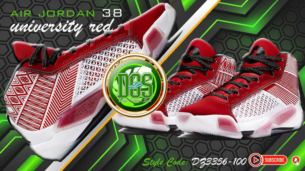 The All-new Air Jordan 38 Is Here In The University Red Colorway!