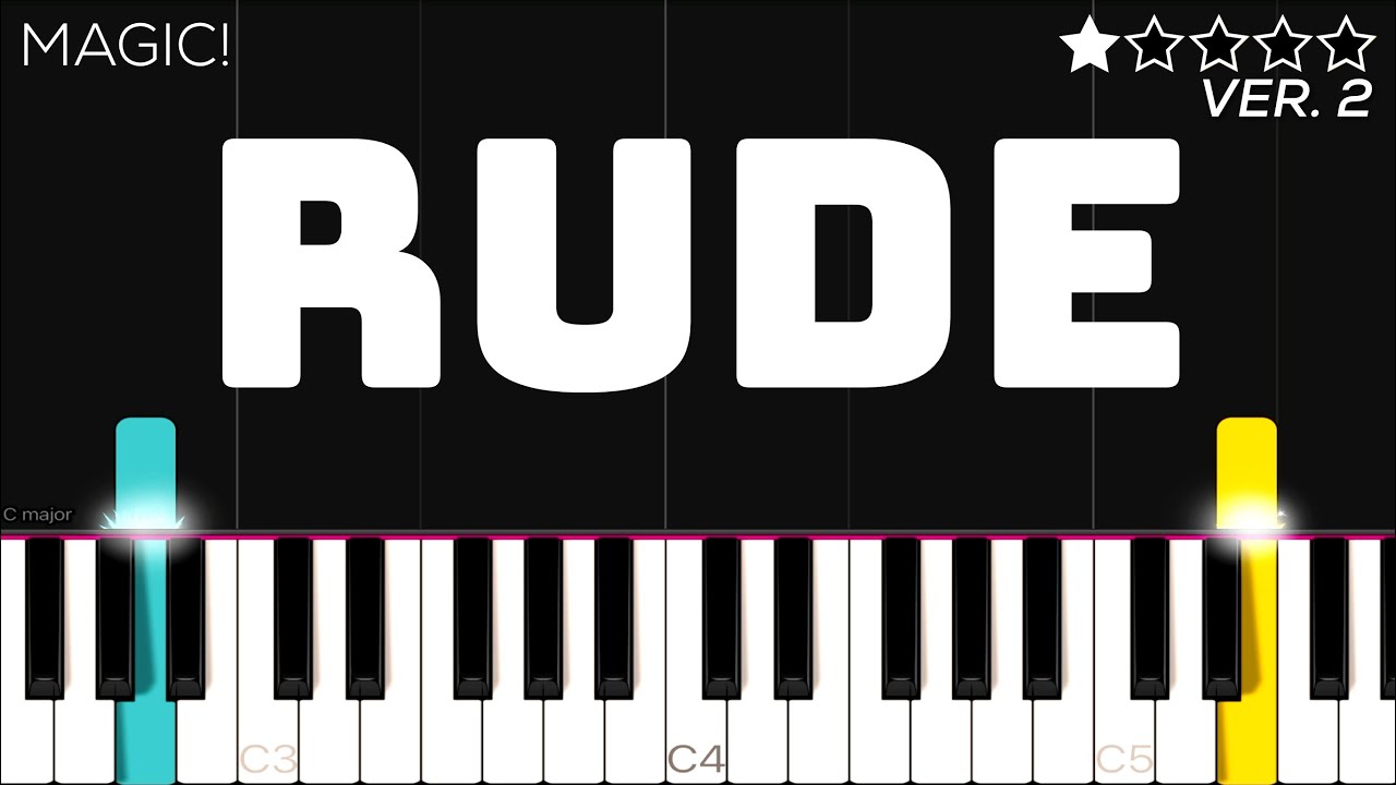 MAGIC! - Rude | EASY Piano Tutorial