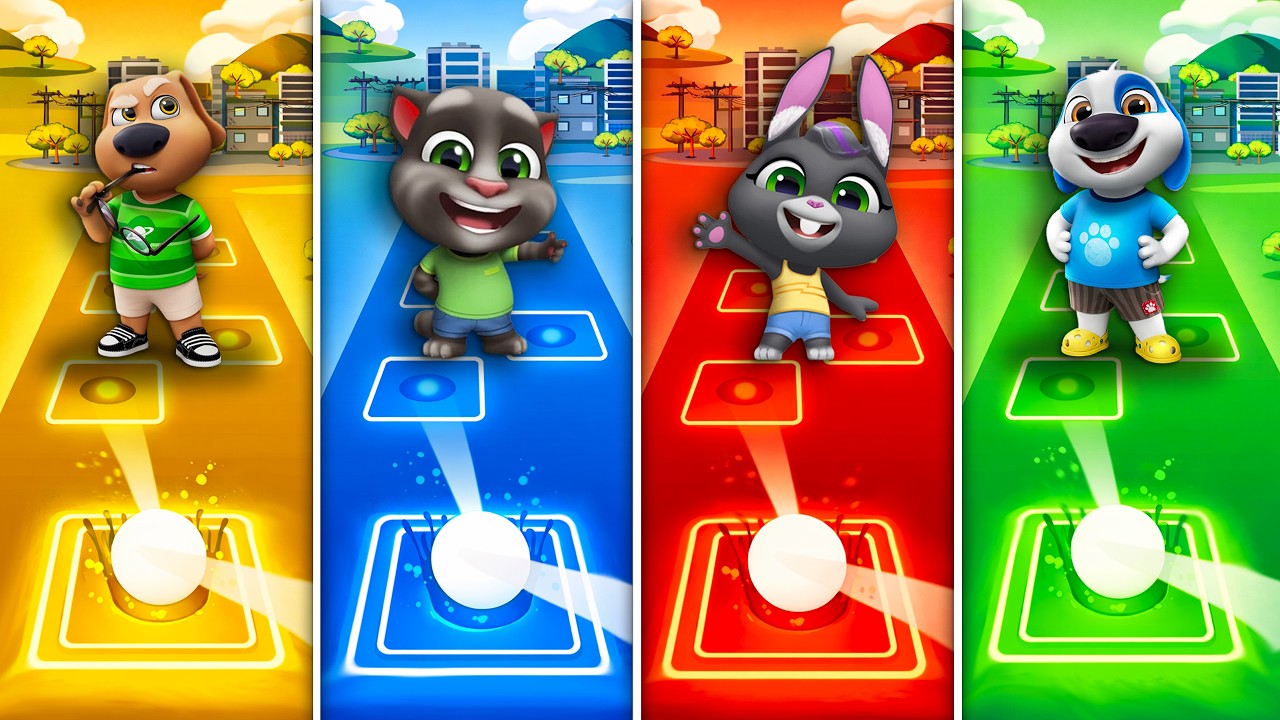 Talking Tom & Friends 🎶 Tiles Hop EDM Rush