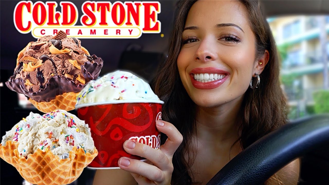 Cold Stone Ice Cream MUKBANG & STORYTIME при участии Сары!!!