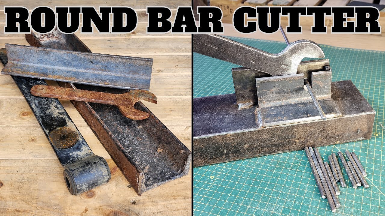 Making A Simple Round Bar Cutter From Scrap - DIY