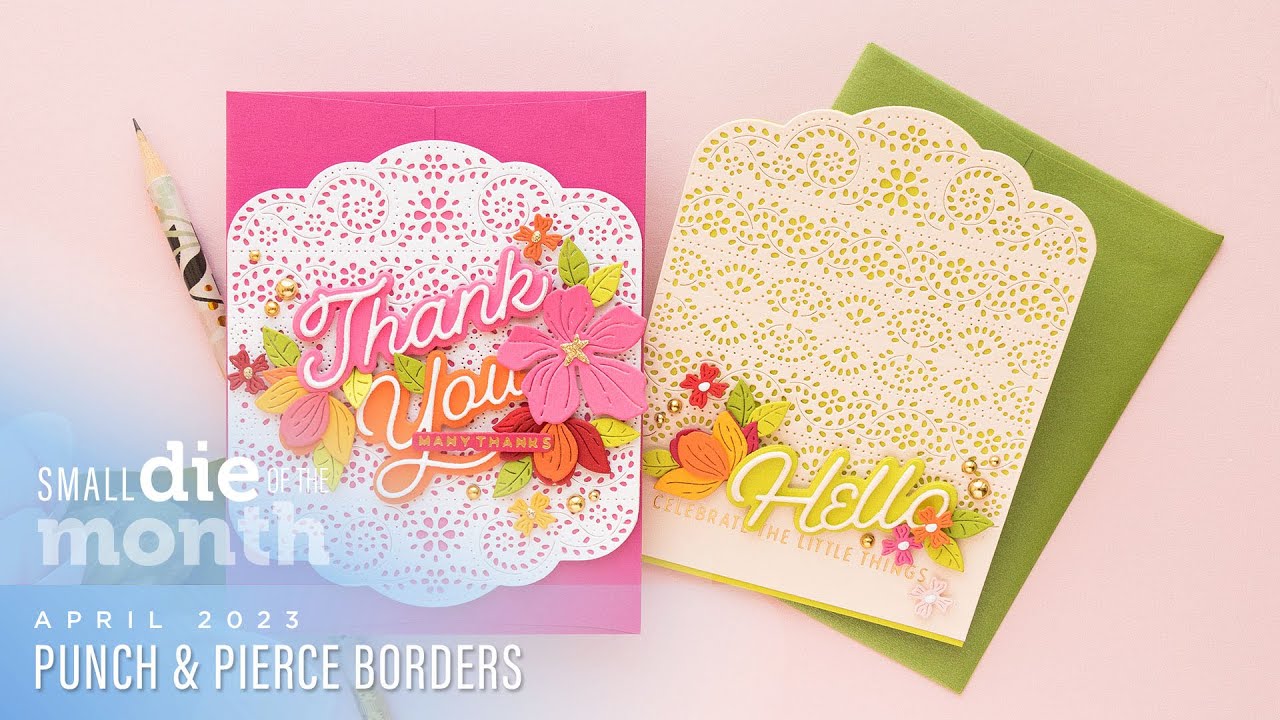 Spellbinders April 2023 Small Die of the Month – Punch & Pierce Borders