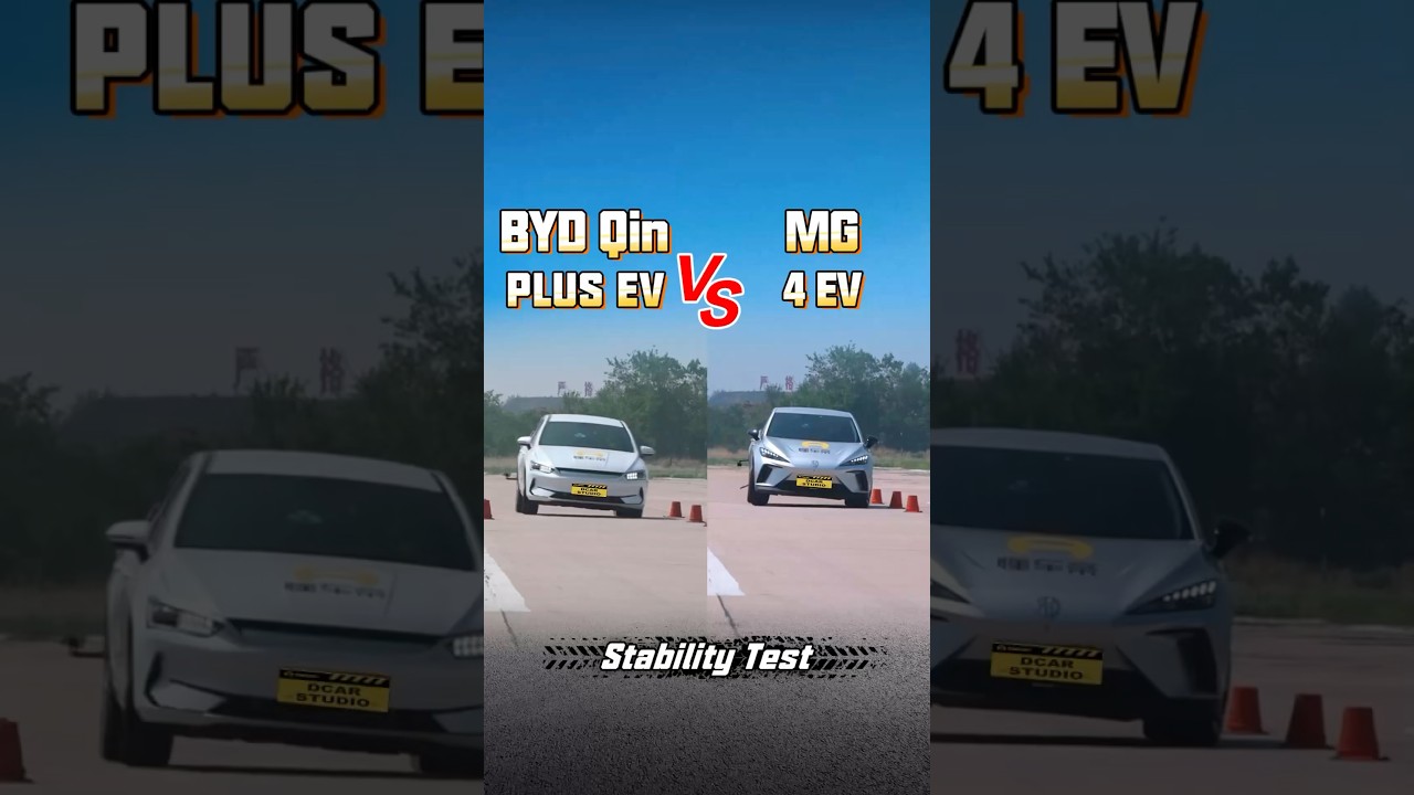 BYD Qin VS MG4 EV Moosetest 
