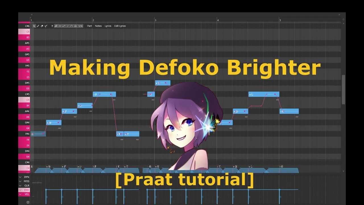 Making Defoko Brighter with Praat (tutorial)