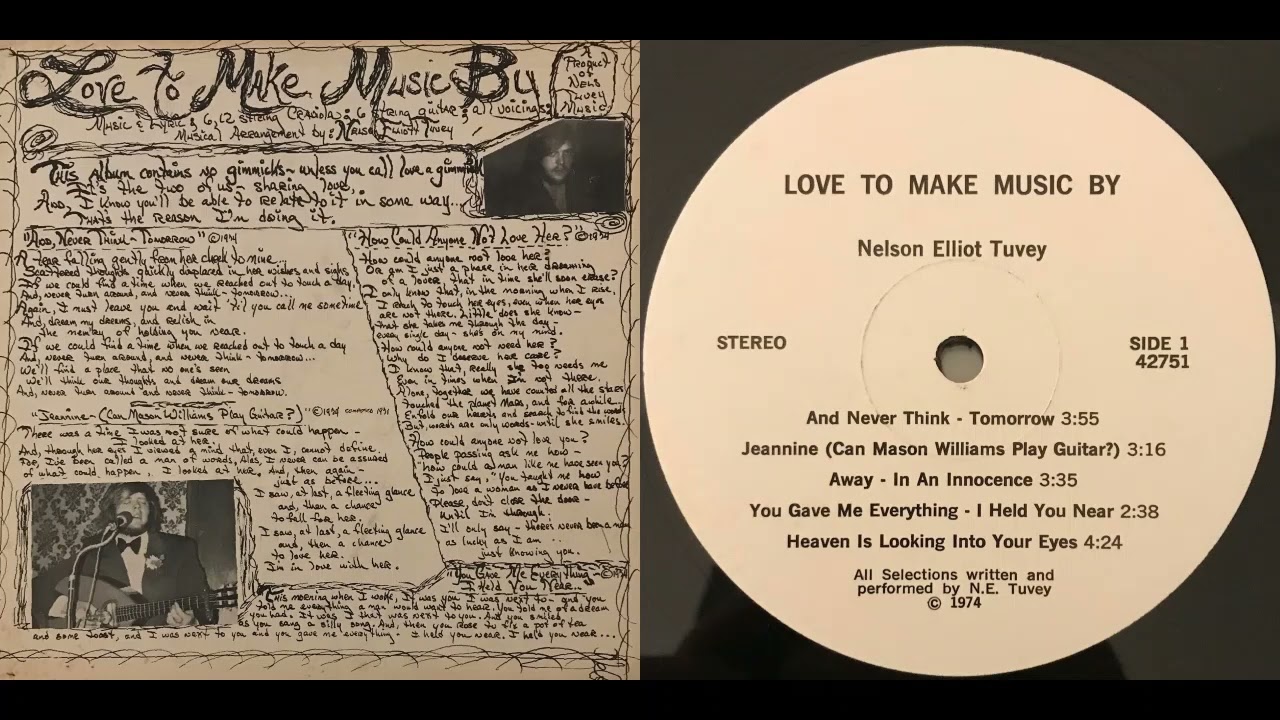 Nelson Elliot TUVEY -  [A3] Away - In An Innocence [USA 1974]