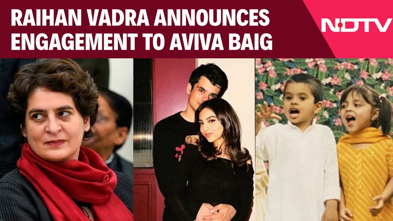 Priyanka Gandhi's Son Raihan Vadra Announces Engagement With Throwback Photo
