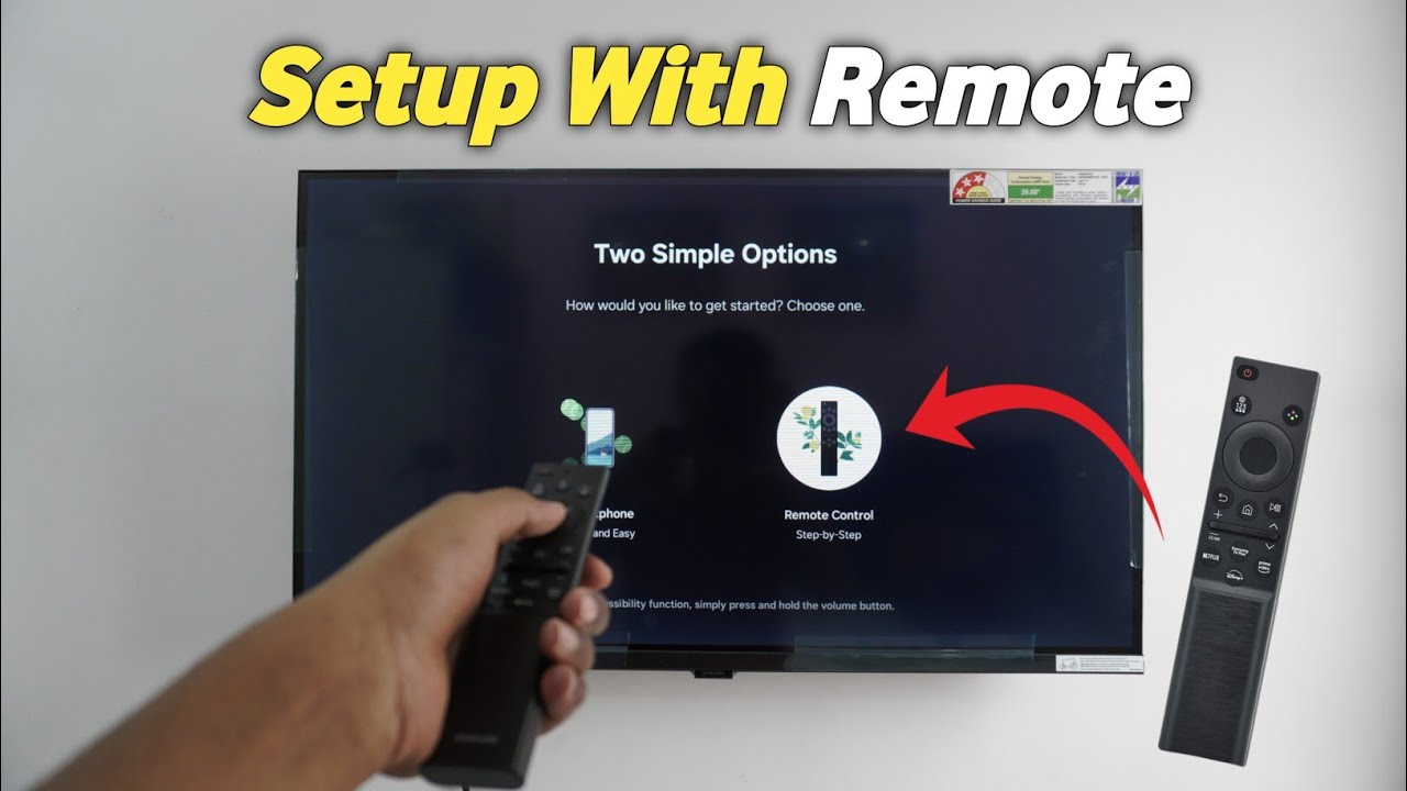 Samsung Smart TV Setup Kaise Kare ( Using Remote )