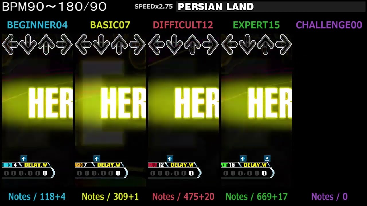 DDR / PERSIAN LAND - SINGLE (DanceDanceRevolution A3)