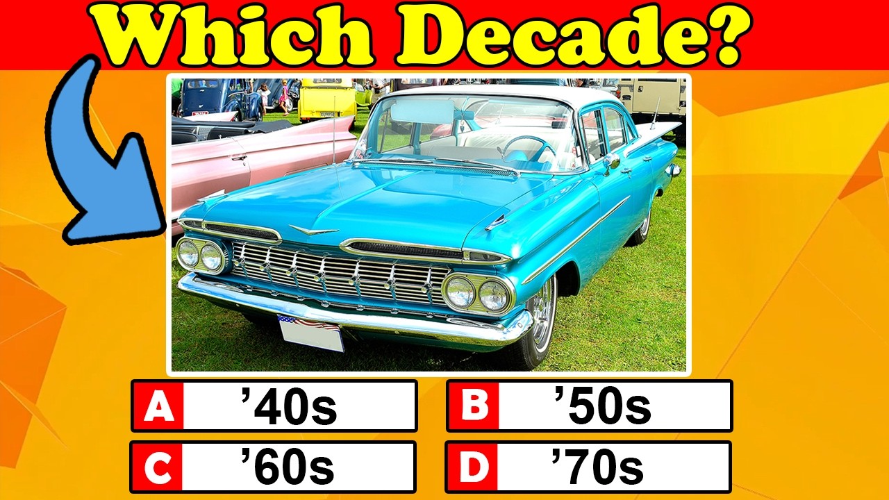 Guess the Decade of These Classic Cars! Can You Get All 30?