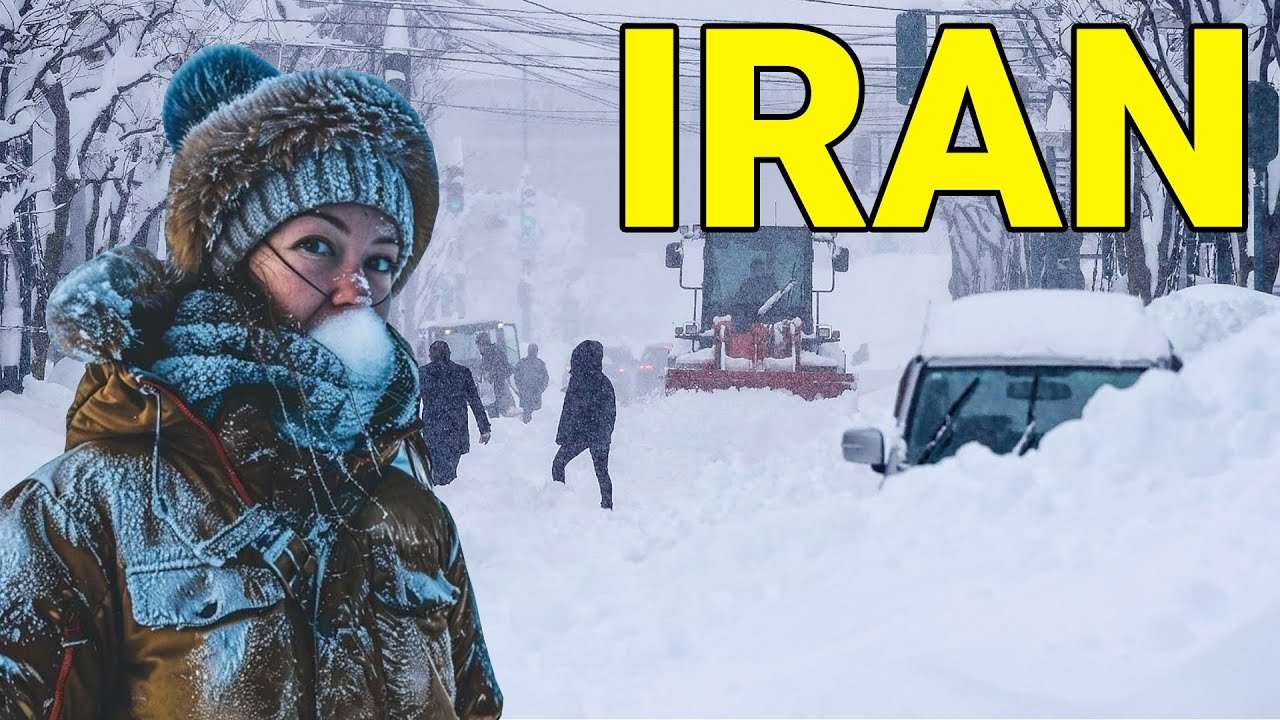 ИРАН ЗАМОРОЖАЕТ! ❄️ Жизнь под сильным снегопадом (-30°C) в деревнях и городах 🇮🇷