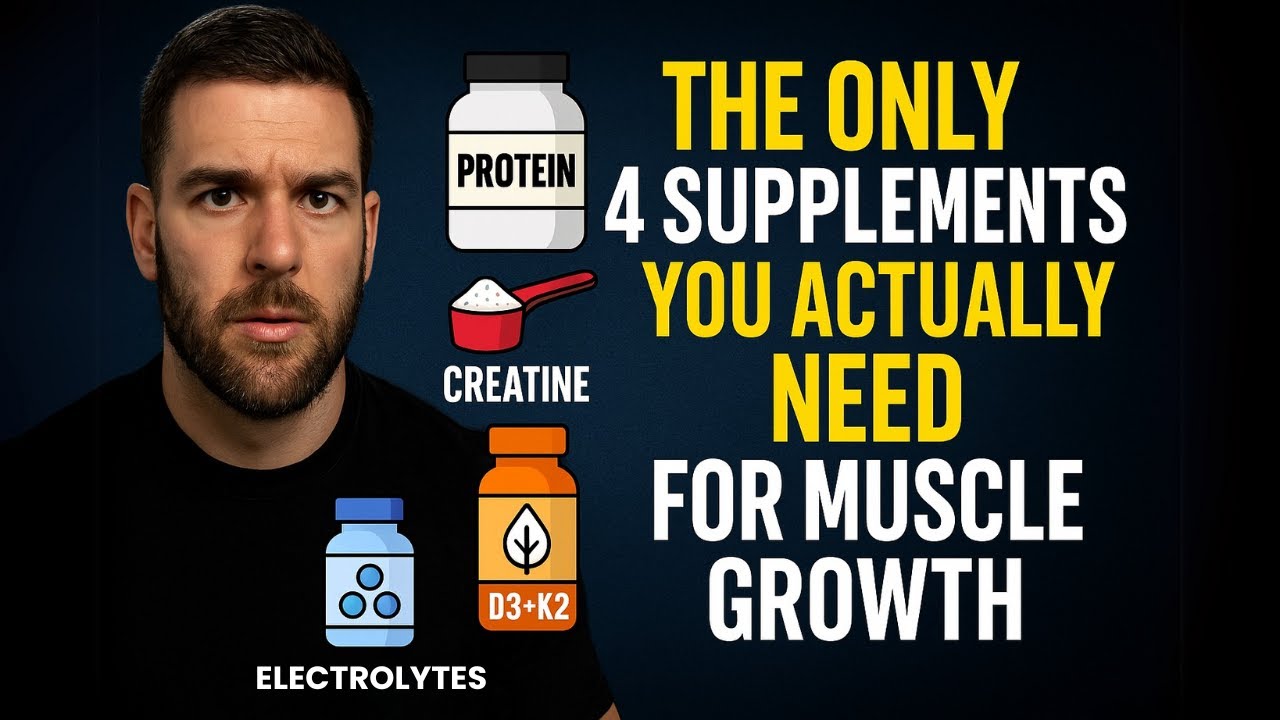 The ONLY 4 Supplements You Actually NEED for Muscle Growth (Stop Wasting Money!)