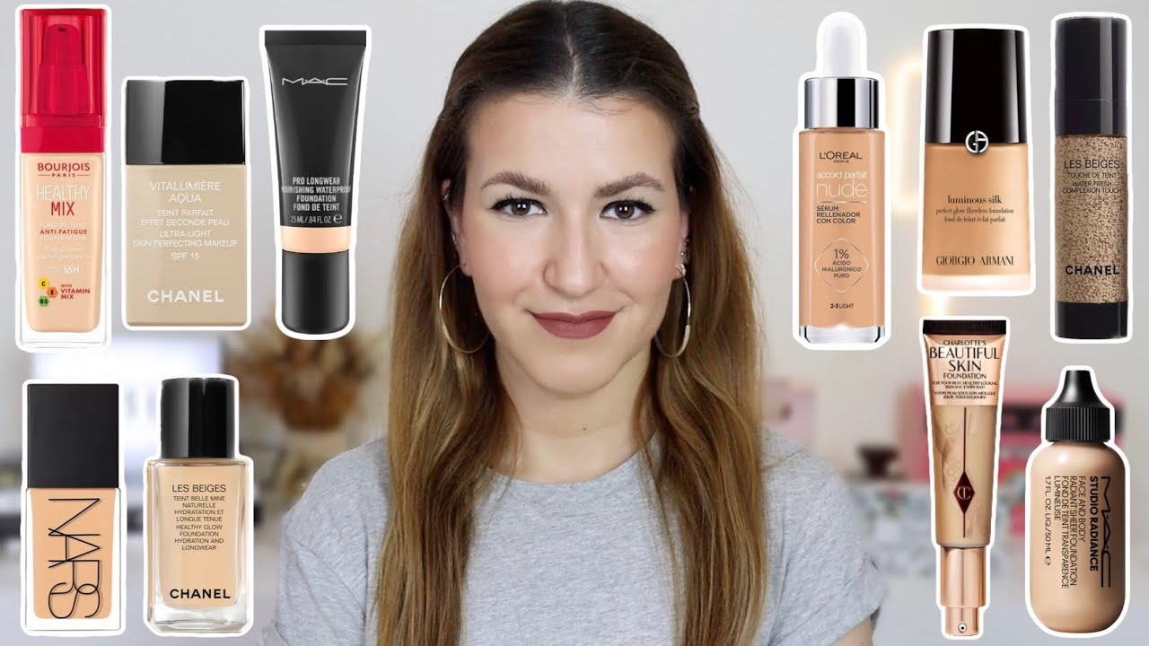 10 MELHORES BASES PARA PELE SECA! - Luminosas/Hidratantes #2