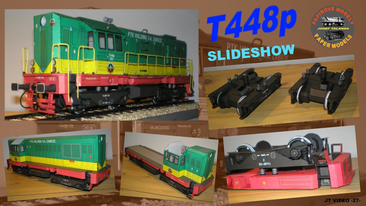 Lokomotiva T448p - SlideShow - paper model