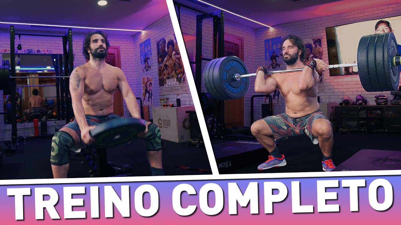 ATÉ SE ENTORTA!! - Treino de Força e Hipertrofia Completo (VLOG de Treino Salgueiro)