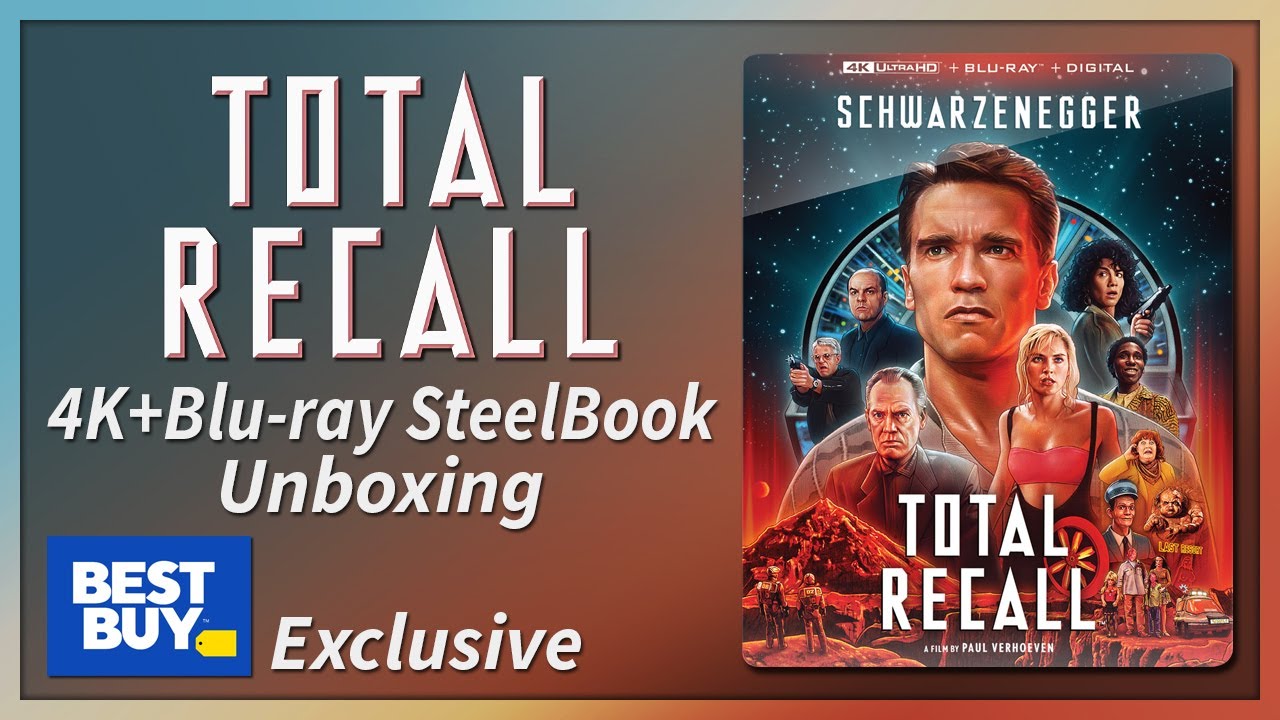 Total Recall (1990) Best Buy Exclusive 4K+2D Blu-ray SteelBook Unboxing