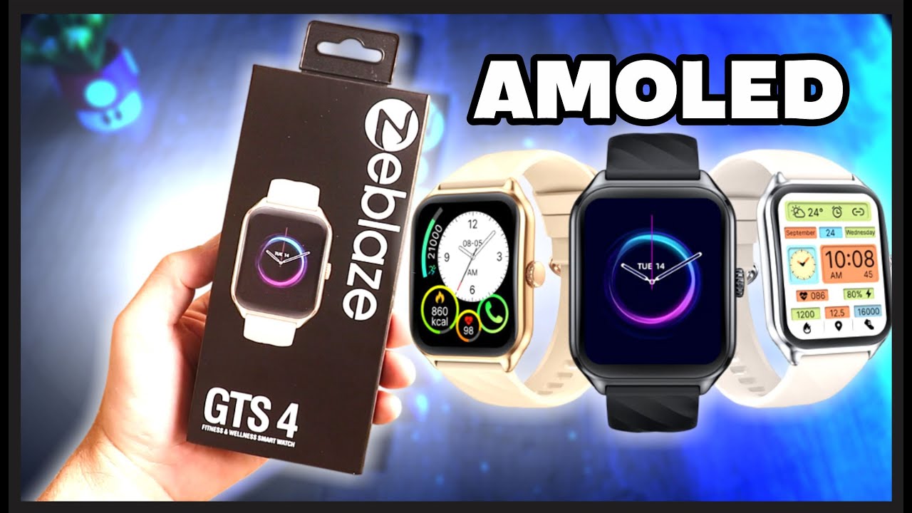 NOVO Smartwatch ZEBLAZE GTS4 com Tela AMOLED e PREÇO BAIXO!