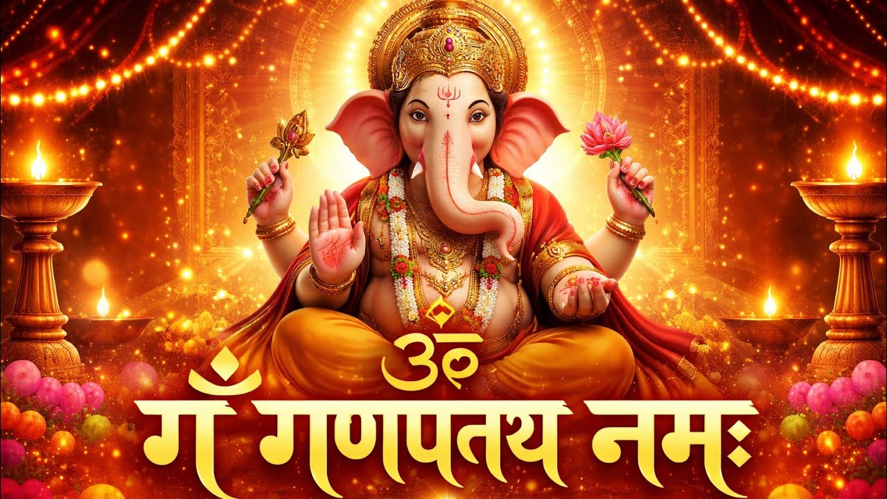 GaneshJiPowerful Mantra |ॐ गं गणपतये नमः|Daily Morning Chant#viral #ganeah#mantra@prabhumandirmusic 