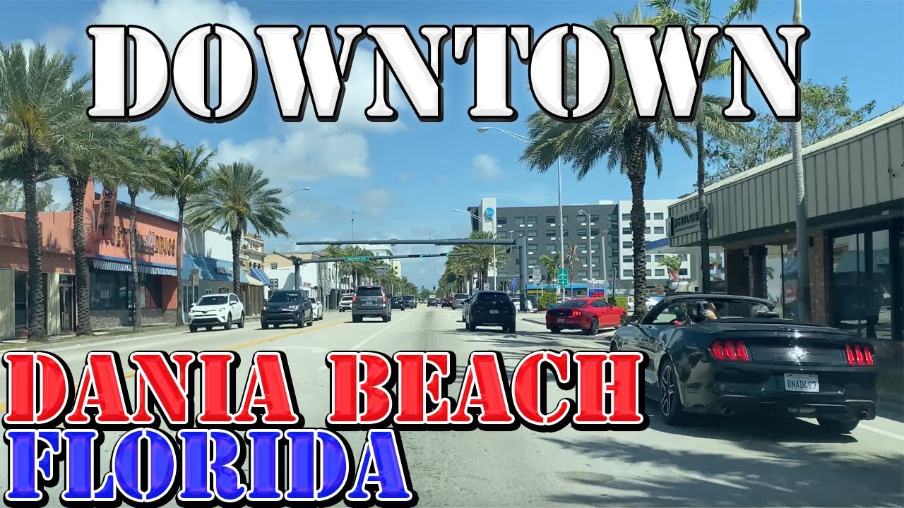 Dania Beach - Florida - 4K Downtown Drive