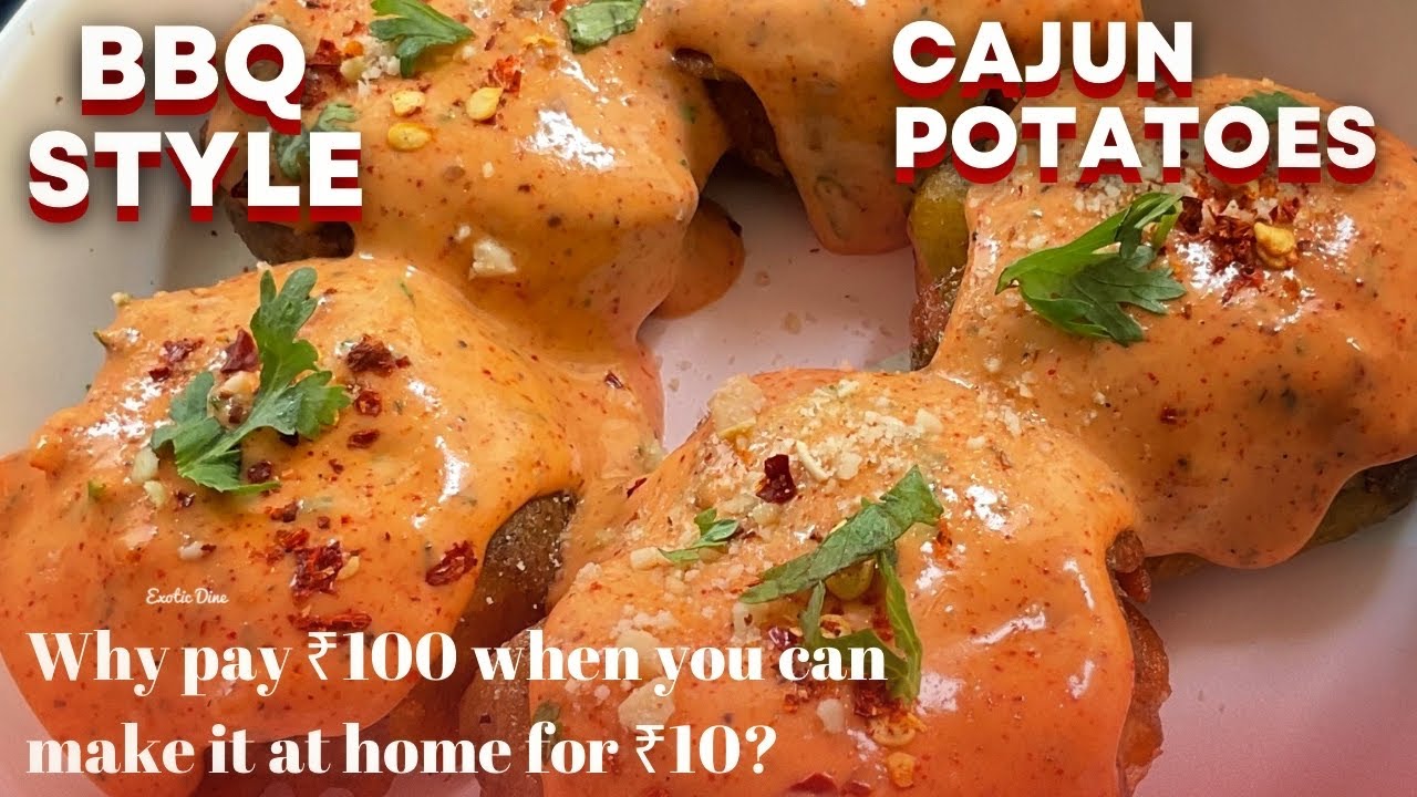 Spend ₹10, save ₹100 — make BBQ-style Cajun potatoes easily at home! With Tips & Tricks 