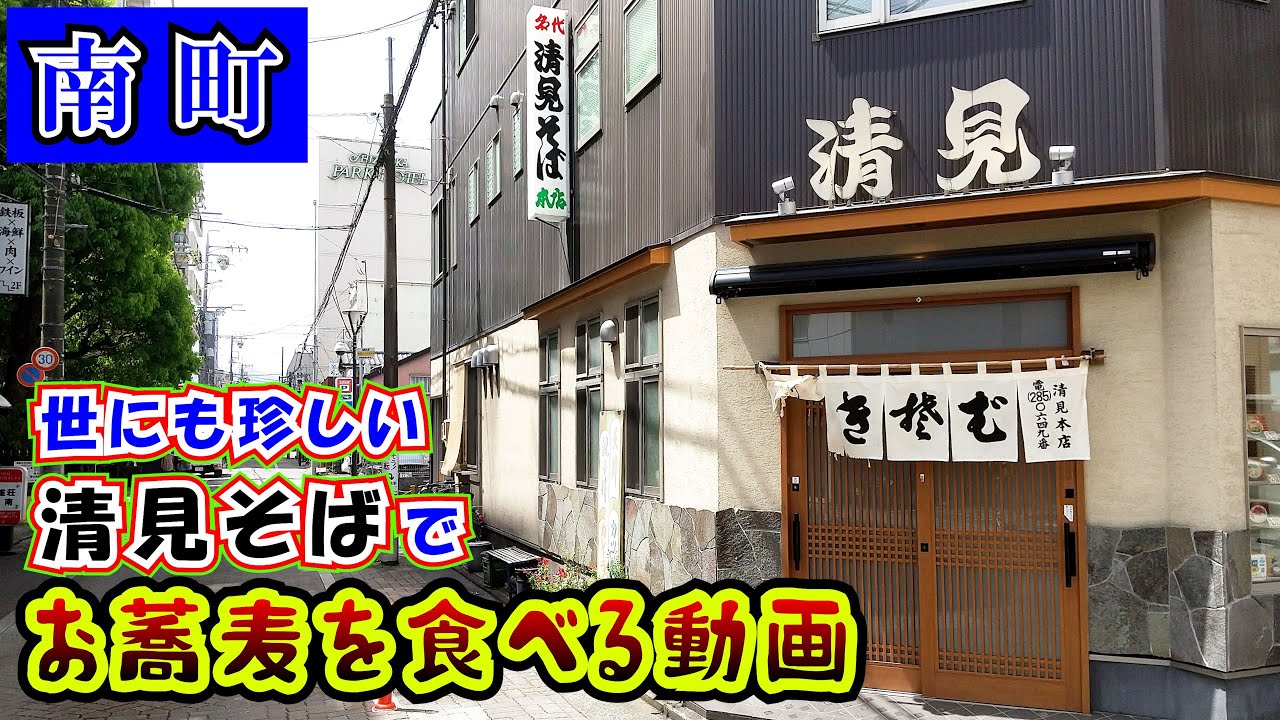 【清見そば本店】常連さんの謎の人気メニュー「おばけそば」と「かつ丼」をラーメンが有名なお蕎麦屋さんでランチで食べて来ました。場所は静岡市駿河区南町にあります。ちなみに家内はラーメン食べました。