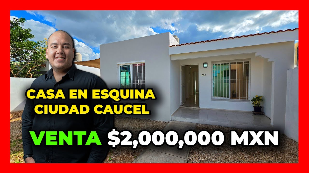 CASA EN VENTA EN CIUDAD CAUCEL EN ESQUINA - MÉRIDA YUCATÁN