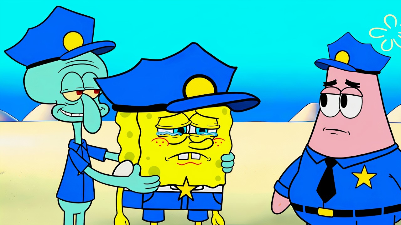 SpongeBob Turned Into Policeman Funny Animation