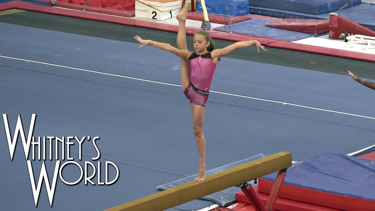 Elite Compulsory Balance Beam Routine | Whitney Bjerken