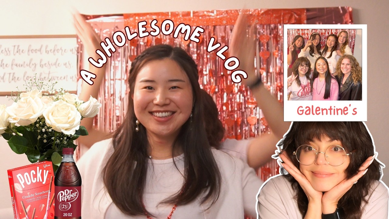 Spend the evening with me and my friends for Galentine's day 💕 (a wholesome vlog)