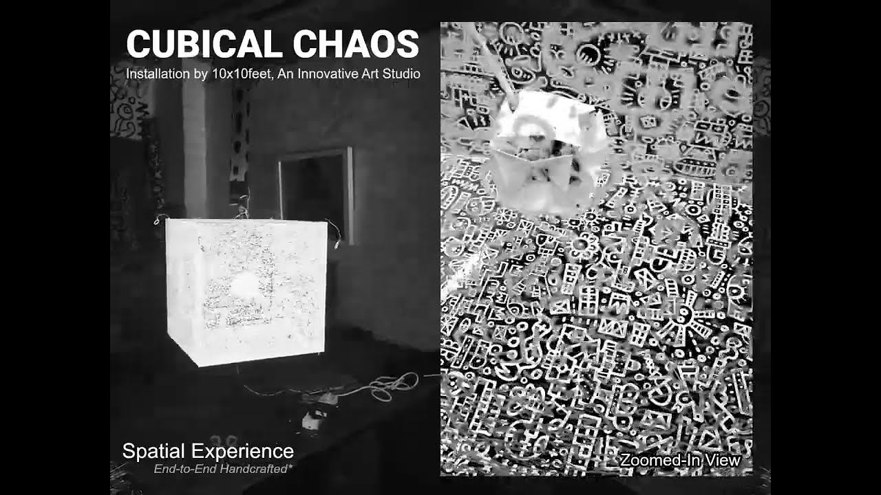Cubical Chaos, A Nueroaesthetic Installation #10x10feet #sensory #kinetic #installation #art #news