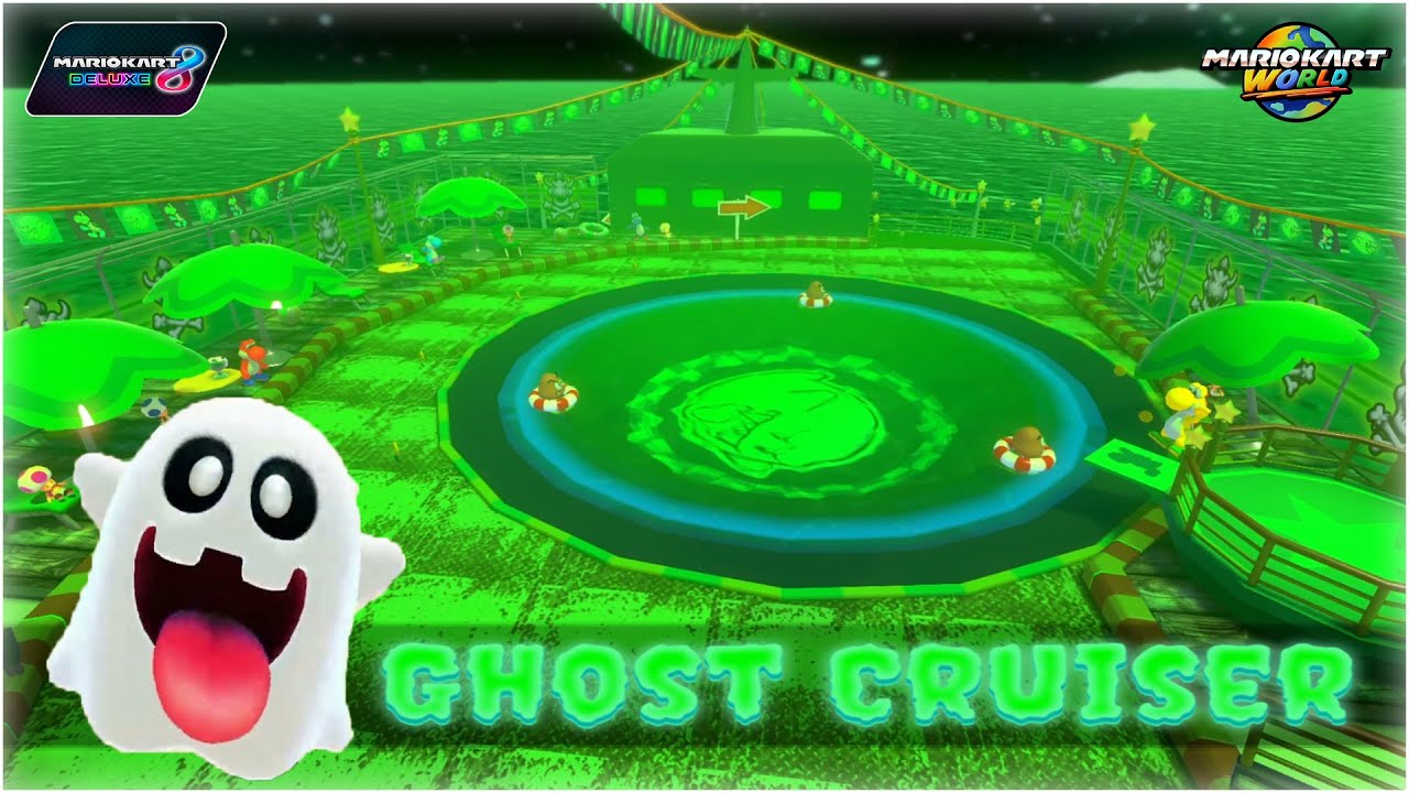 Mario Kart 8 Deluxe Custom Retexture Ghost Cruiser with Peepa