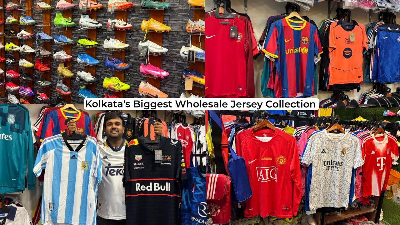 Kolkata Sports Market | Kolkata Wholesale Jersey Market | Football & F1 Jersey Collection