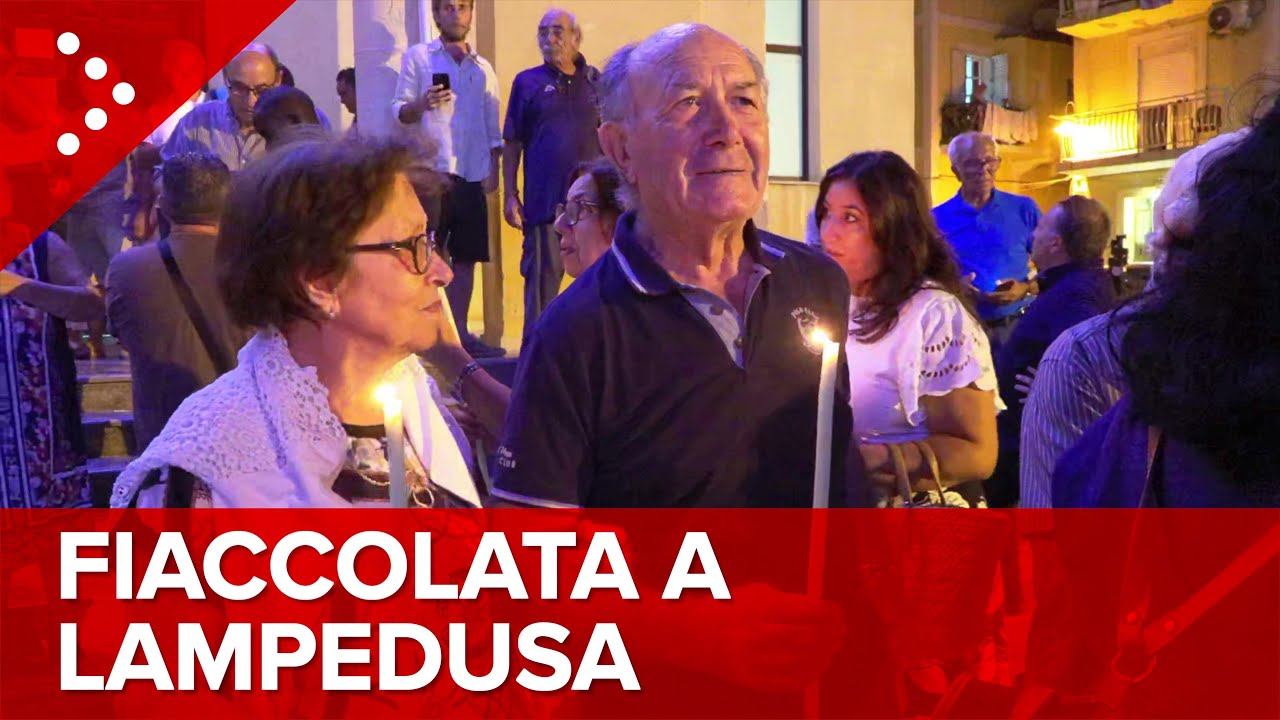 LIVE Lutto cittadino a Lampedusa, fiaccolata: diretta video