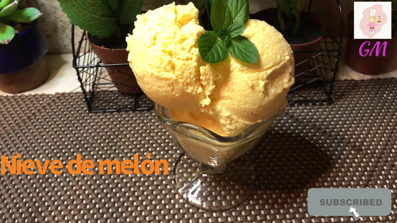 Nieve de melón súper fácil y delicioso 😋