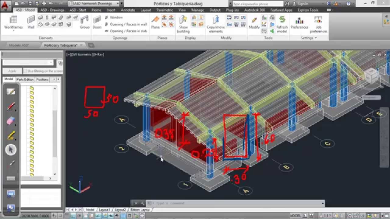 Demostración de Metrados en AutoCAD Structural Detailing