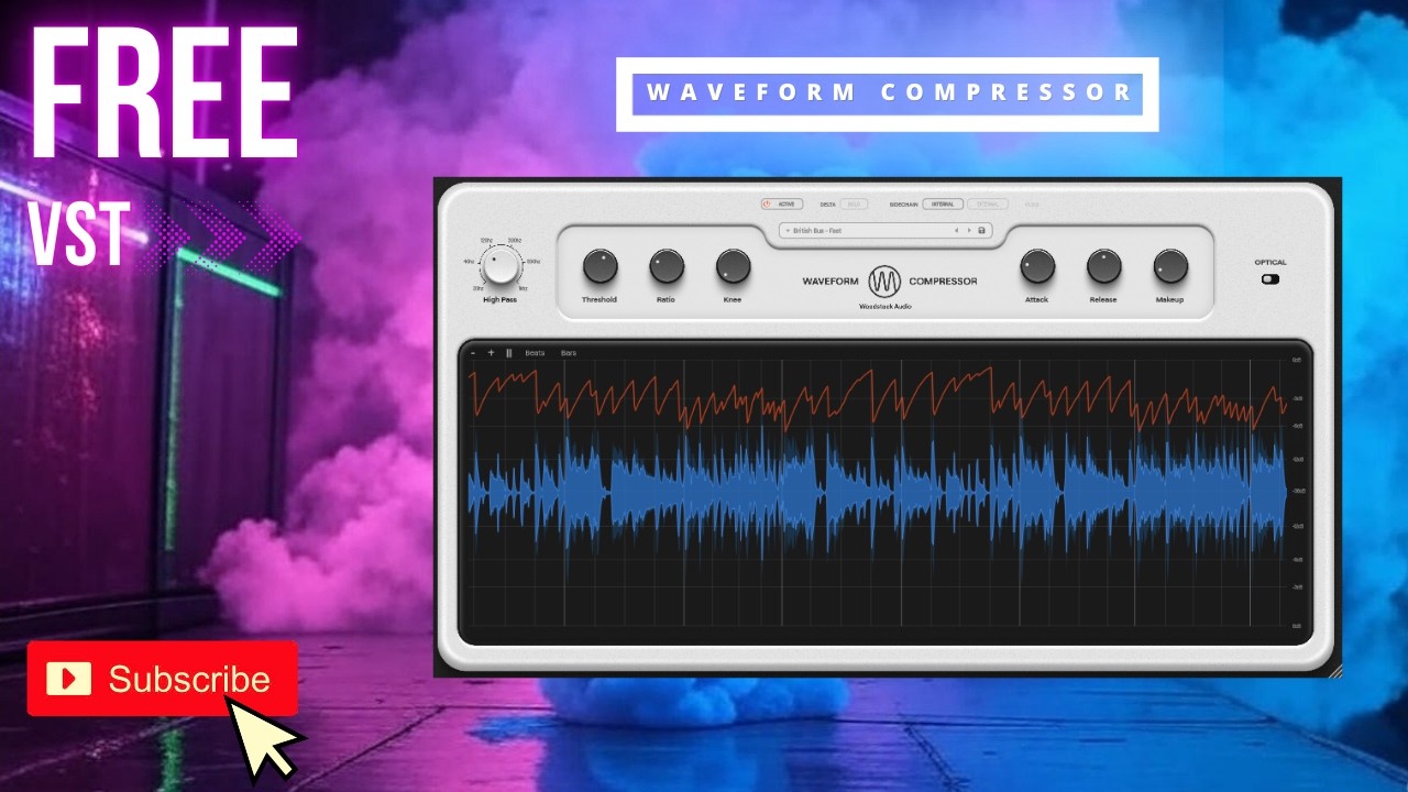 NEW FREE Plugin💥Waveform Compressor by Woodstock Audio