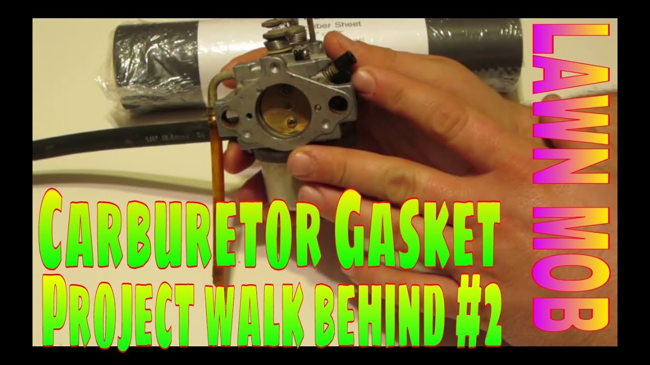 Making A Carburetor Gasket (Project Walk Behind) 