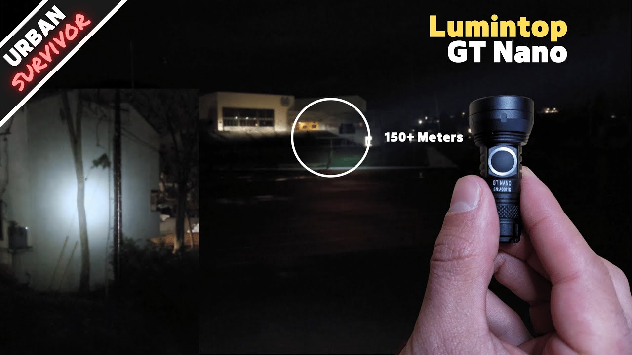 Is Lumintop GT Nano the Best Keychain Flashlight Thrower? (300 meters, 450 lumens)