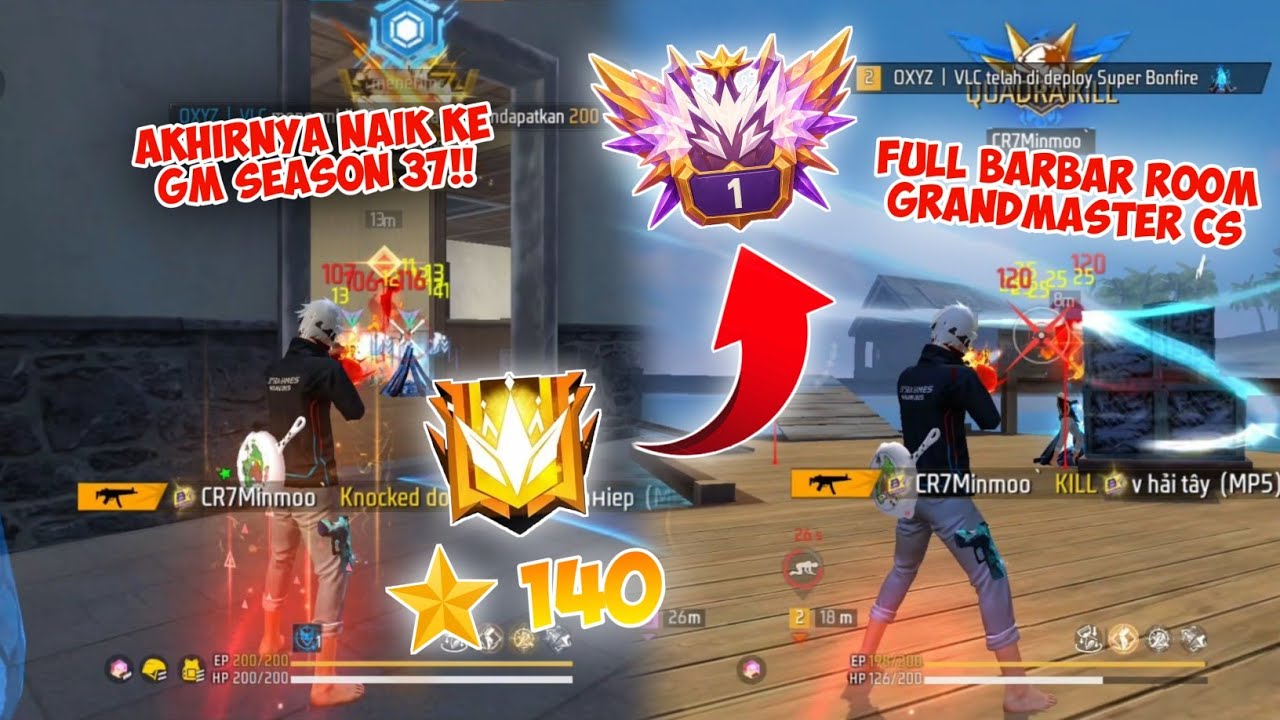 DETIK-DETIK NAIK KE GRANDMASTER CS RANK SEASON 37 | Tamatin GM CS Rank Season 37 Free Fire