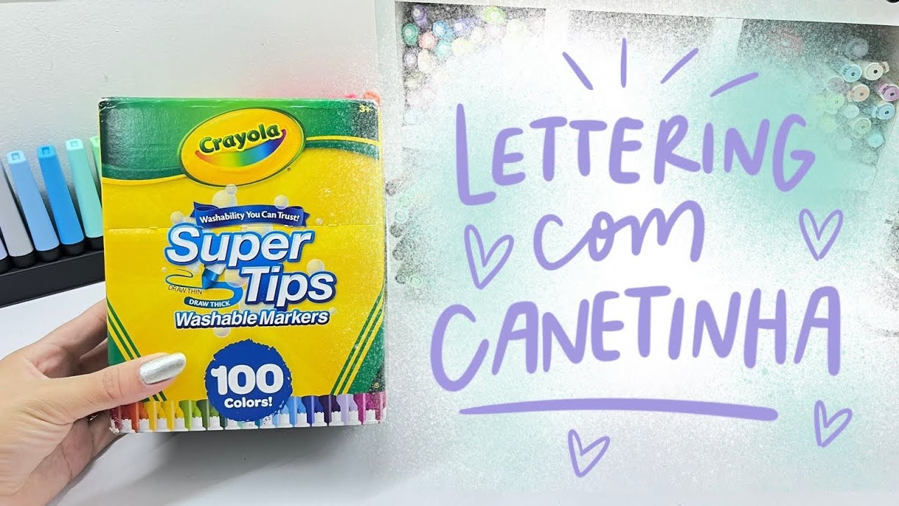 Como fazer lettering com canetinha