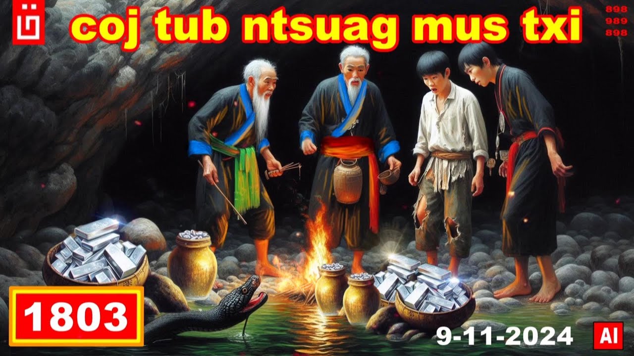 dab hais hmoob - 1803 9-11-2024 coj tub ntsuag mus txi nyiaj, ตัวแทนเงีนสมบัติ, treasure.