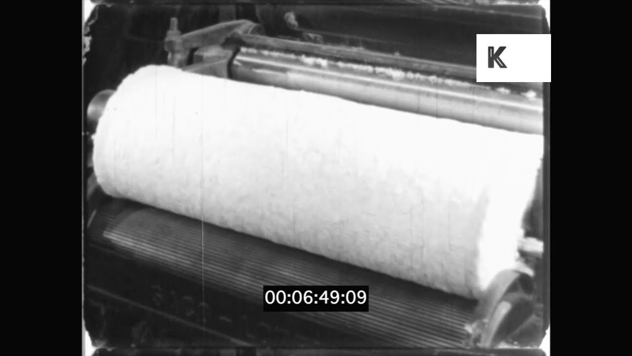 1940s USA, Cotton Delivery To Cloth Mill, Textile Industry, 16mm