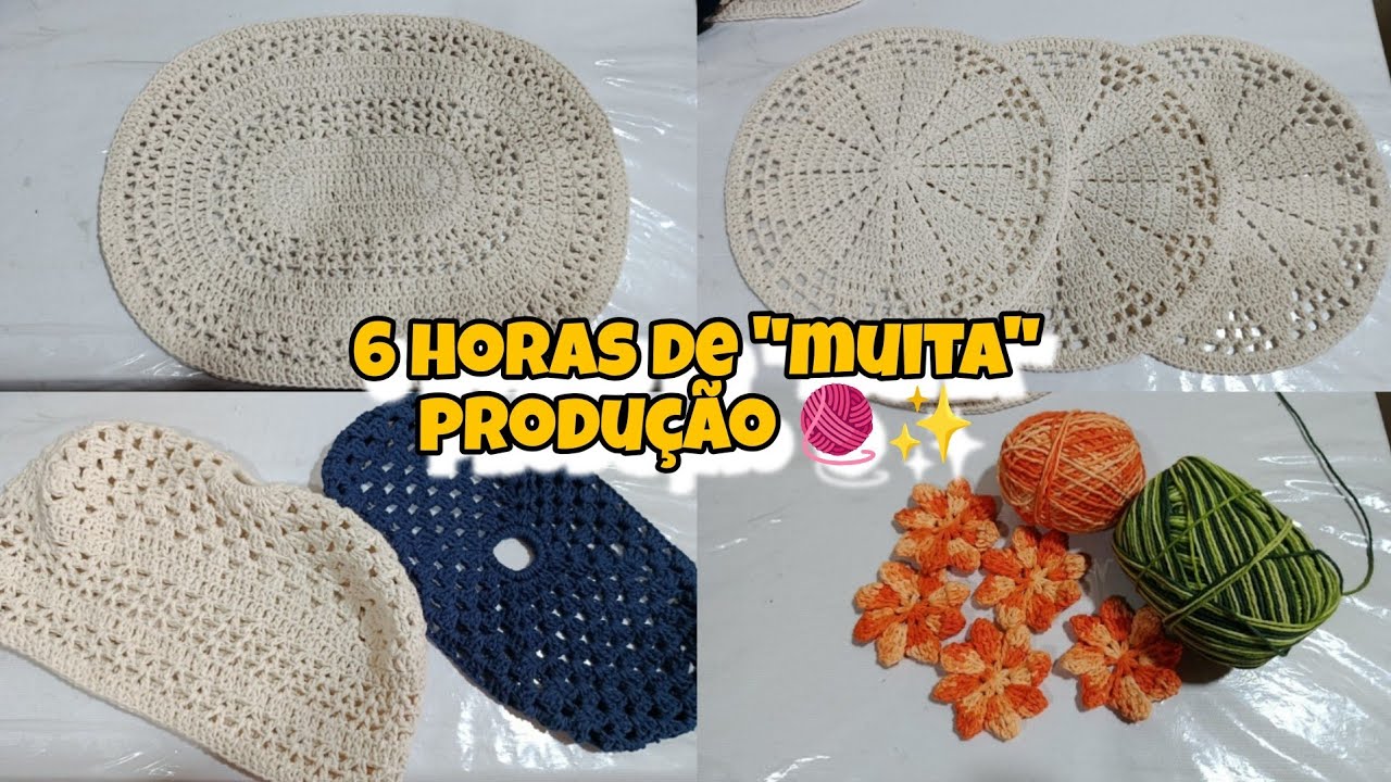 ⚠️ Algumas horas de produção 🧶✨  A produção rendeu por aqui ! 