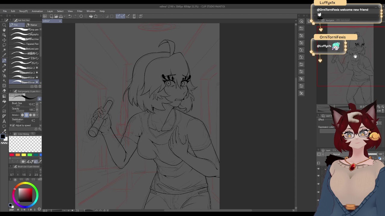 Cozy monday! chatting and drawing