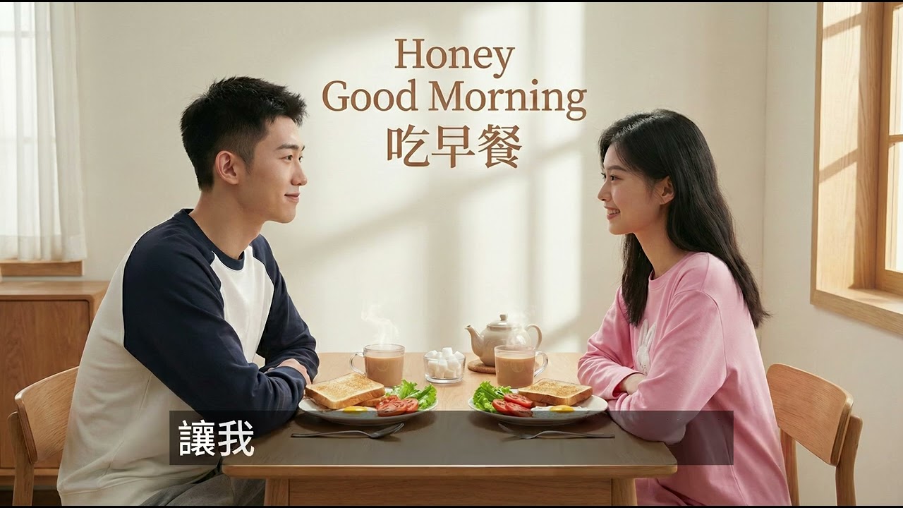 Honey Good Morning 吃早餐 - Official Lyric Video | 甜蜜早安曲 輕快情歌音樂 Cute Chill Love Song