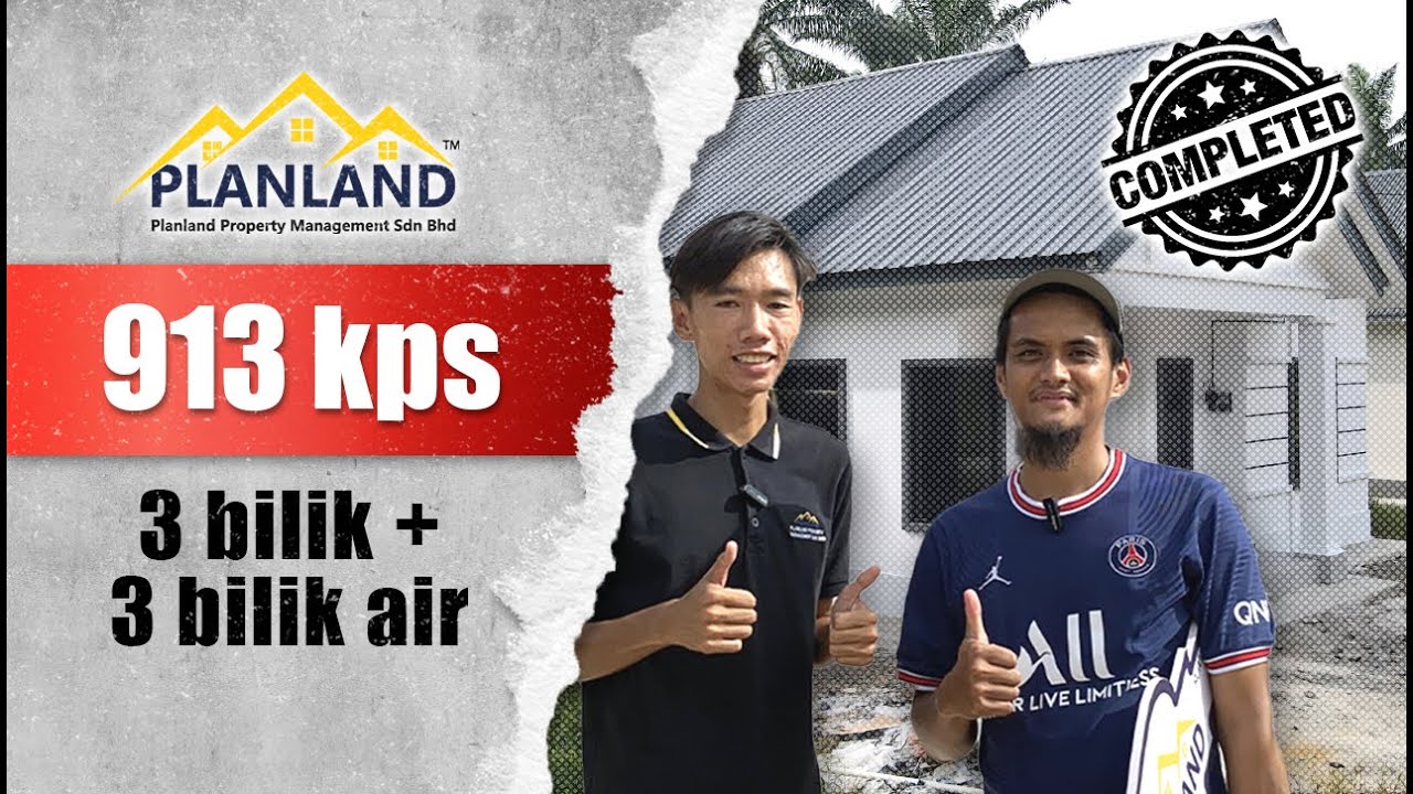 rumah berkeluasan 913kps dengan 3 bilik + 3 bilik air.