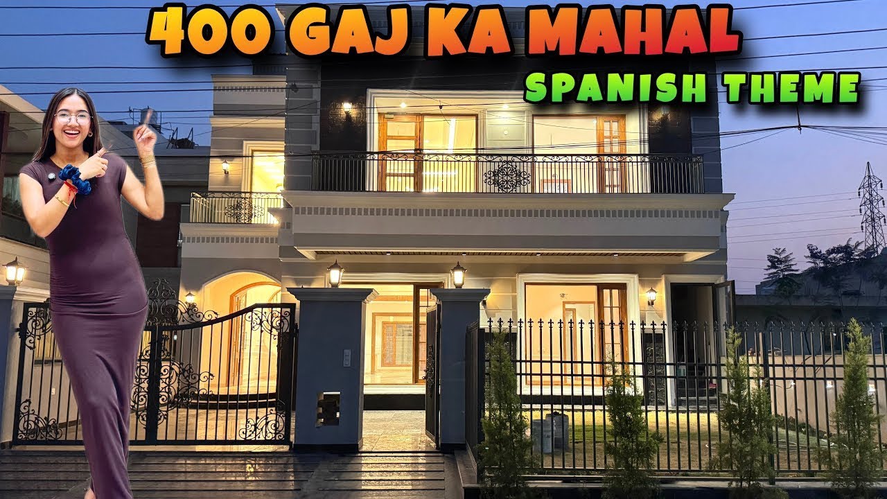 Inside a 400 Gaj Ultra Luxury Spanish Theme 5 BHK House Design | Luxury Home Tour in Mohali , Punjab