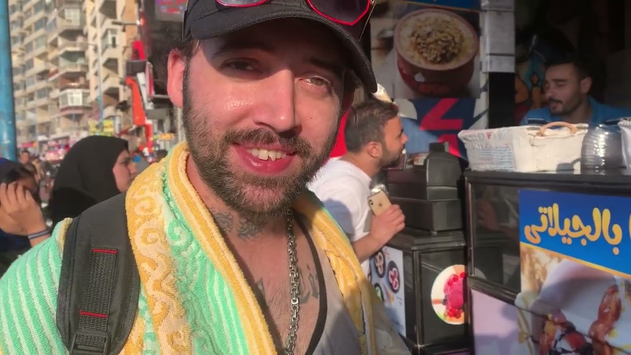 اول مره زوجي الامريكي 🇺🇸يروح إسكندرية اتصدم😳