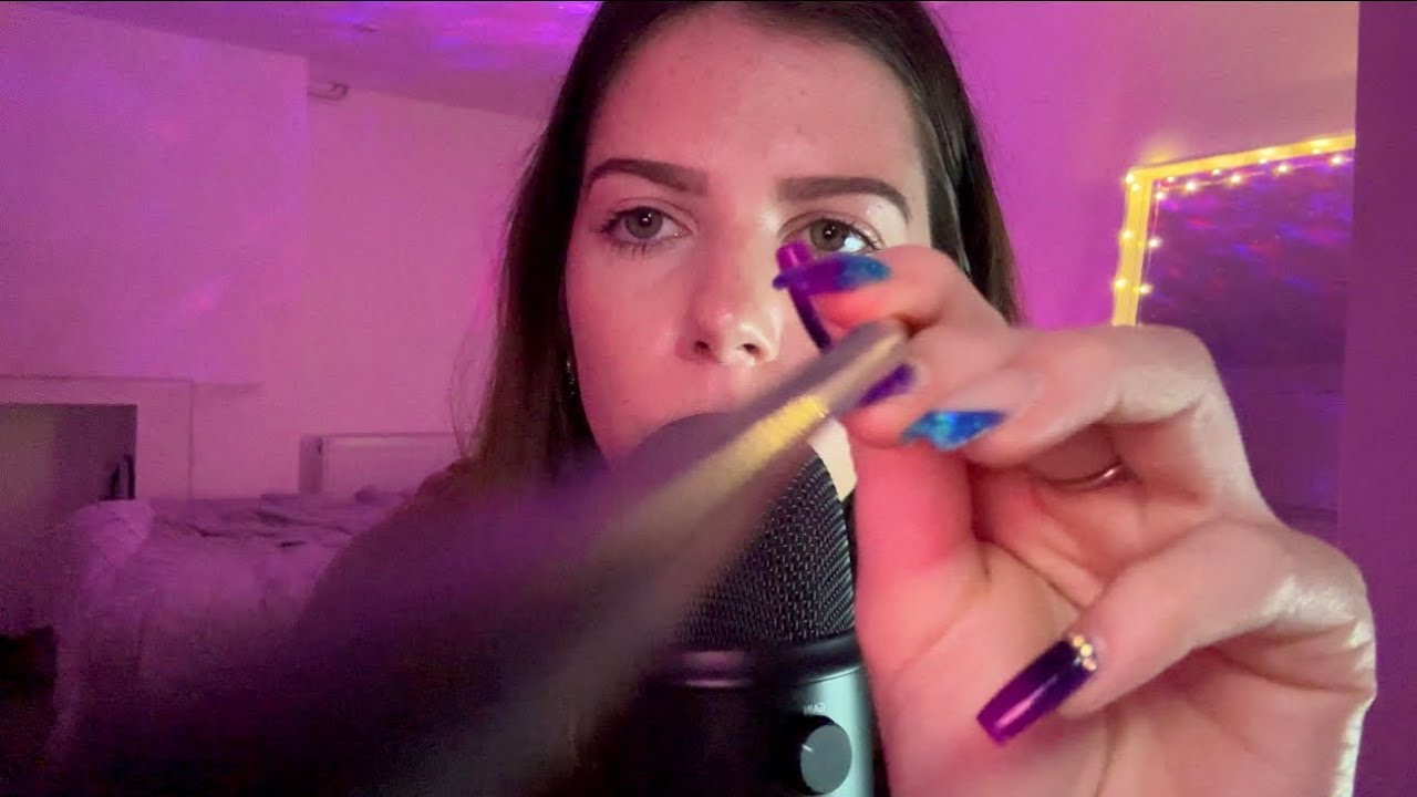 Lotion sounds, Tracing, Mic Brushing and more! 🩵 ASMR | CV for Mallory